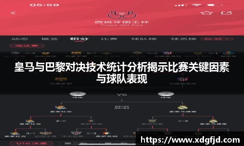 皇马与巴黎对决技术统计分析揭示比赛关键因素与球队表现